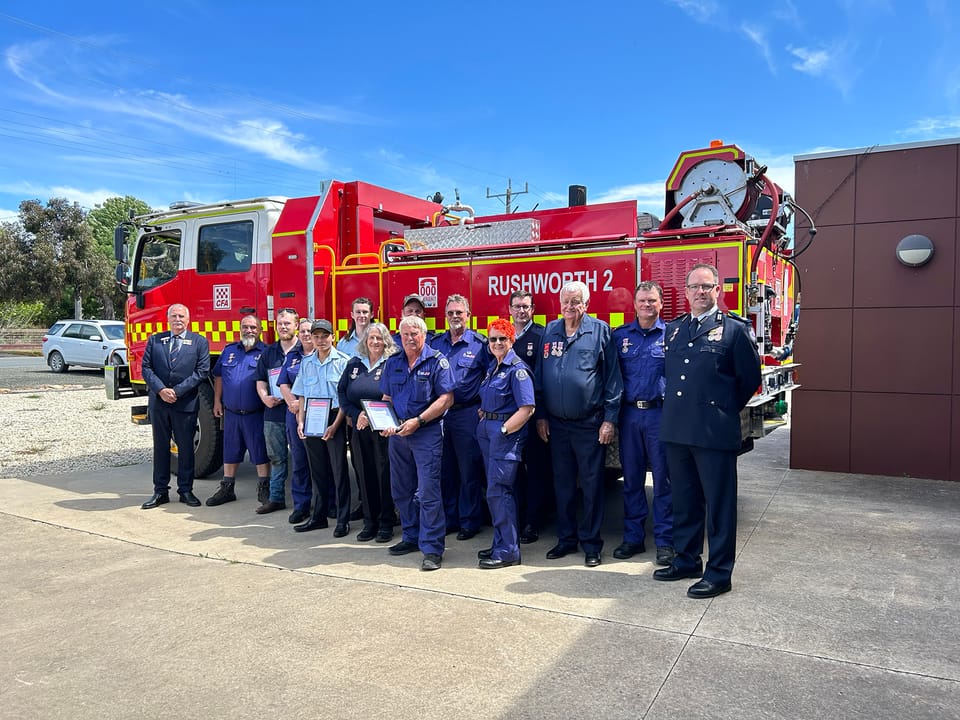 Rushworth Fire Brigade awards