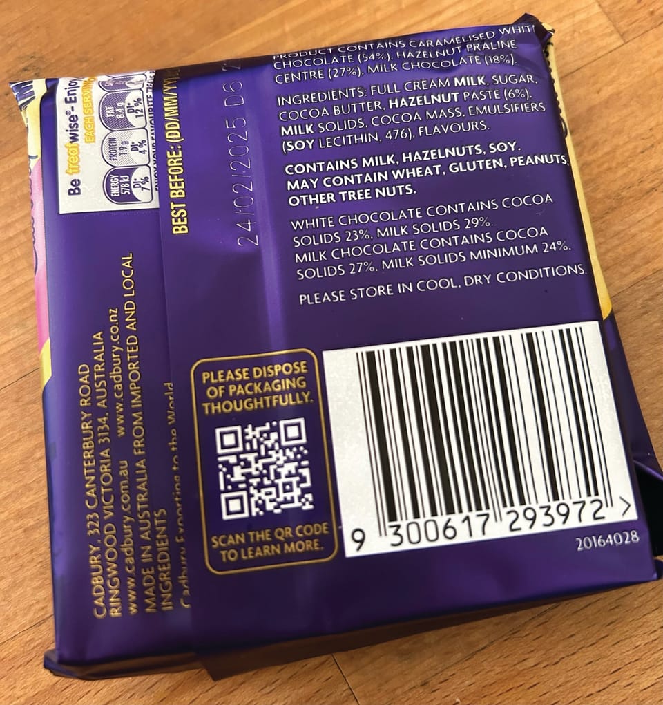 Bar codes and QR codes