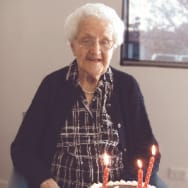 Mavis celebrating 102 years