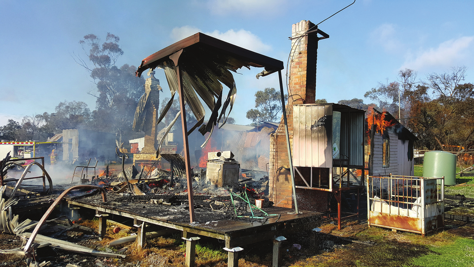 Fire destroys Rushworth homestead